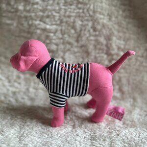 VTG Victoria's Secret PINK | Port Au Pink Stripe Tee Dog | 2006 Retired Plushie